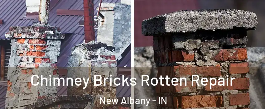  Chimney Bricks Rotten Repair New Albany - IN
