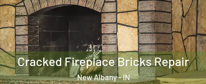  Cracked Fireplace Bricks Repair New Albany - IN