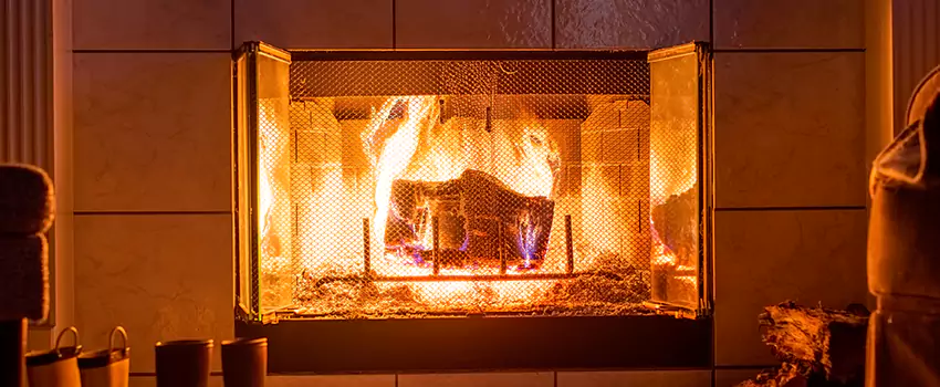 Mendota Hearth Landscape Fireplace Installation in New Albany, Indiana